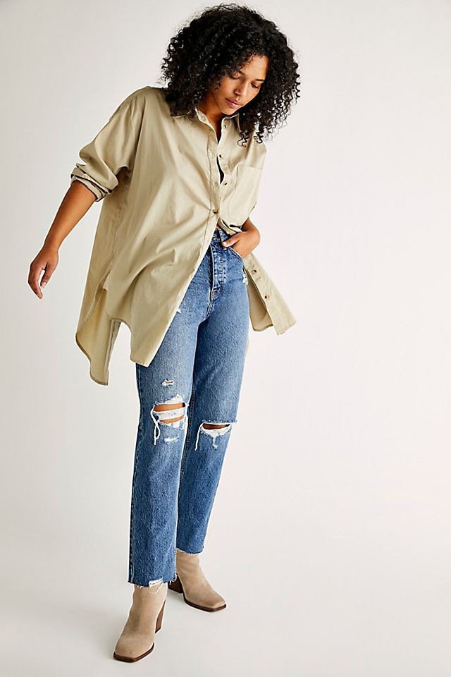 CRVY Georgine Mom Jeans | Free People (Global - UK&FR Excluded)