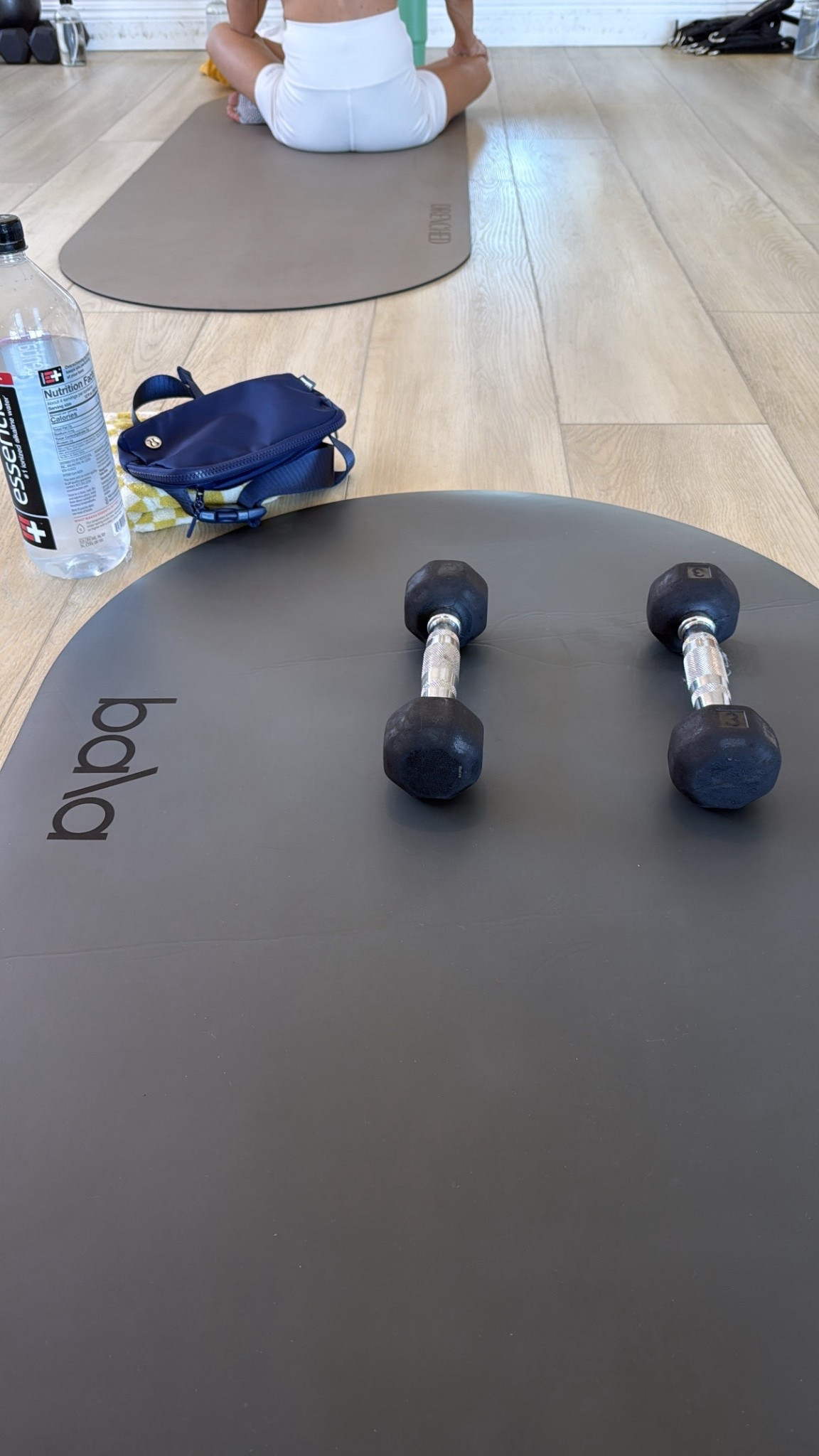 Glowing, gorgeous, & strong. I ♥️ Hot Mat Pilates 🥵 

feat Bala Mat + Lululemon everywhere crossbody 

#LTKStyleTip #LTKPetite #LTKActive