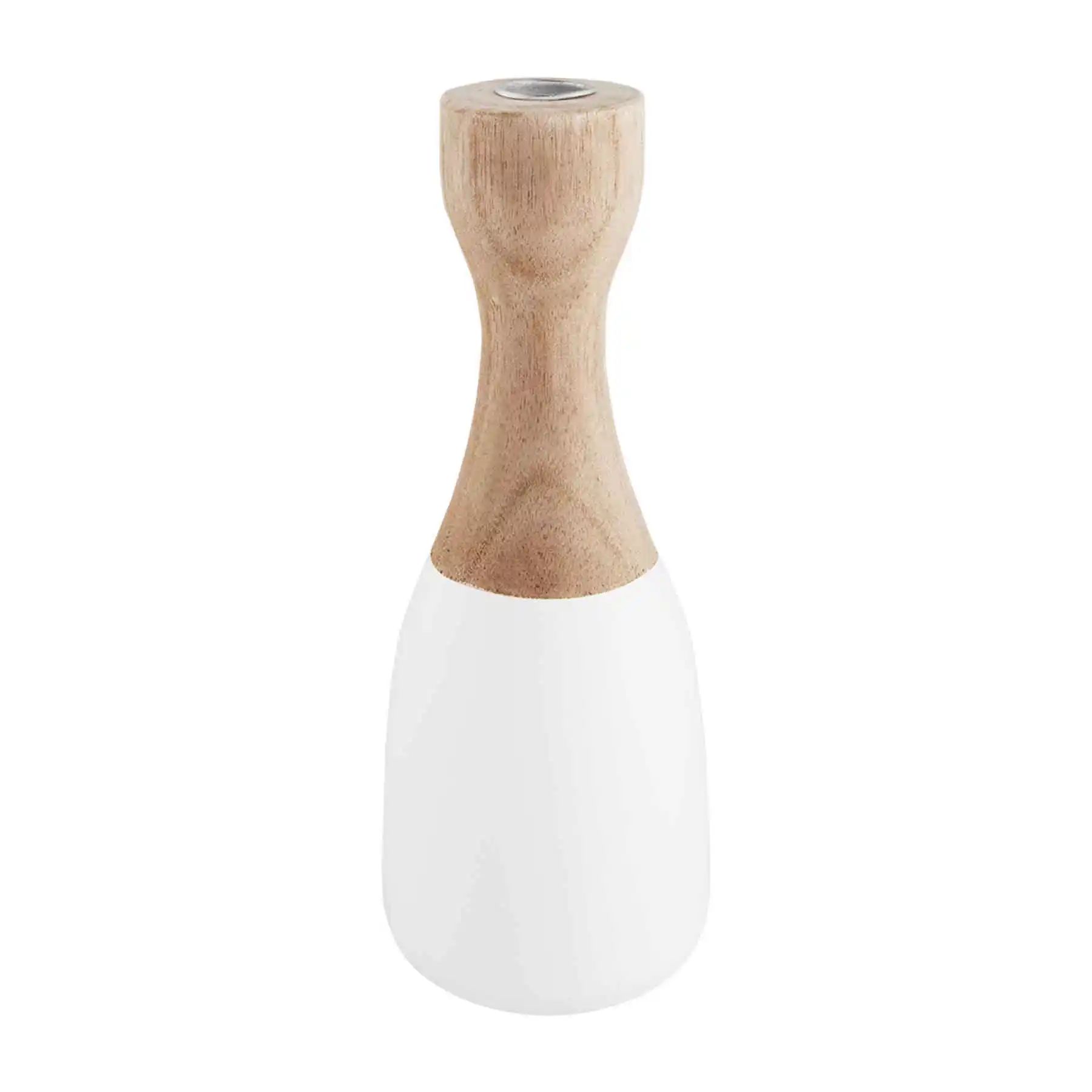 Medium Two-Tone Hourglass Candleholder | Mud Pie (US)