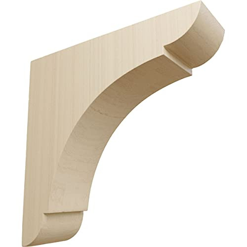 Ekena Millwork BKTW01X06X06OLRW Small Olympic Wood Wood Brackets,'1.75 Wx6 Dx6 H Inch' , Rubberwo... | Amazon (US)