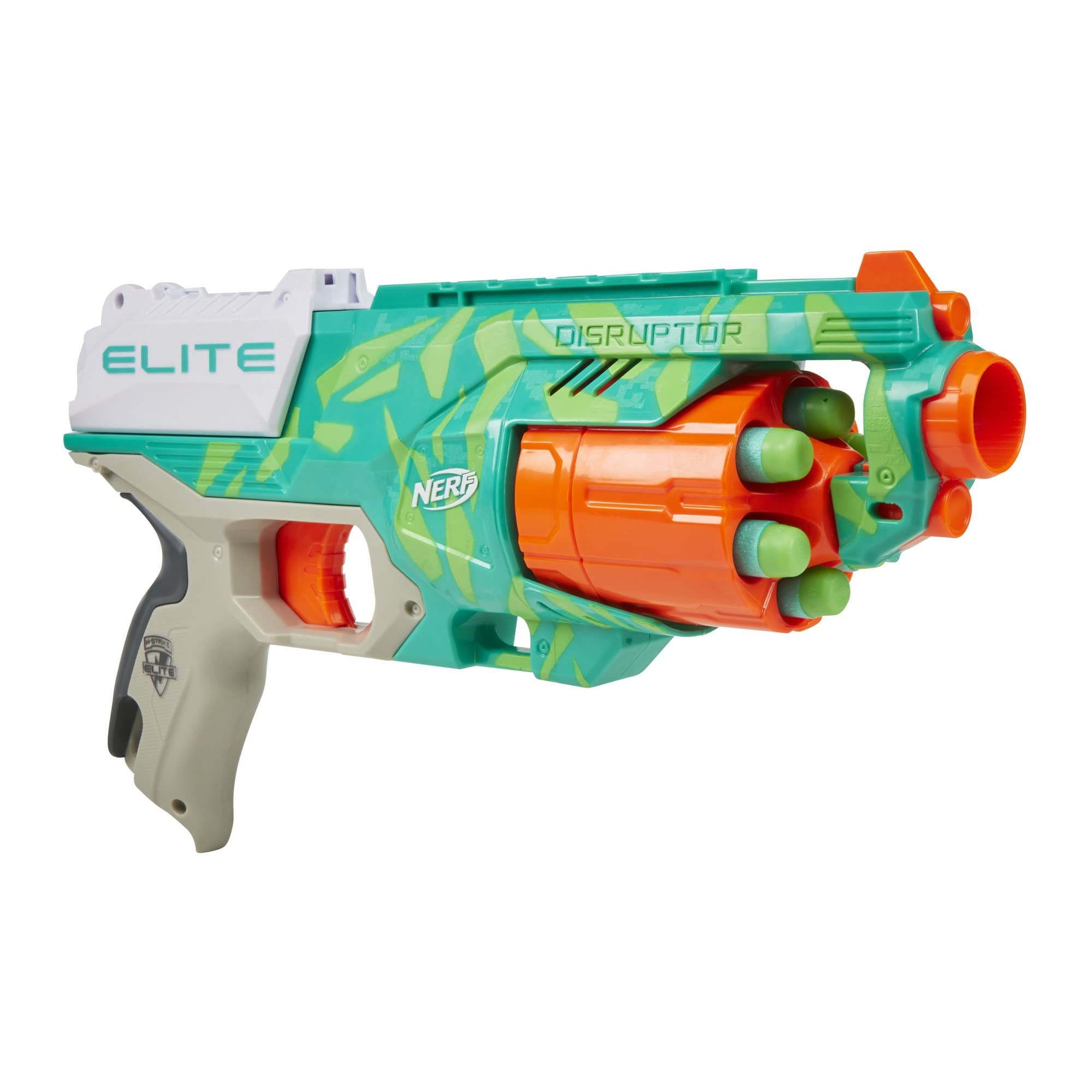 NERF Elite Disruptor Dynamic Green Dart Blaster, Rotating Drum, Slam Fire, Easter Gift for Kids, ... | Amazon (US)