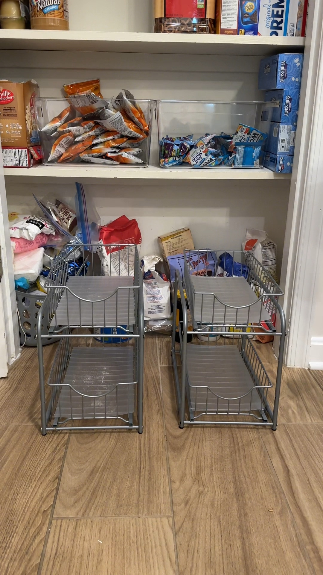 Our pantry floor has been a HOTT mess for years. I’ve tried baskets, I’ve tried “keeping it clean”, but in reality, when I don’t have shelf space for something, it gets thrown on the pantry floor 😅

And our pantry is NOT big. So I needed to find a solution that creates additional storage, while also giving a home to all the random pantry items!

We’ve had these for 4 months now and they still work as well as they did the first week we had them 🤌🏼

Spring cleaning is in full force over here and I’m starting to realize how thankful I am for these random gadgets I got to help me organize!! 

They come in a pack of 2 and I have them linked on my LTK 🫶🏼

____
#momreels #momsofinsta #momsofig #momsofinstagram #momlife #momsoflittles #momoflittles #hack #lifehacks #familytime #toddlermom #raisingbabies #momoffour #relatable #relatablemom #kitchenorganization #organization #tipsandtricks #didyouknow | big family, mom of four, life hack, family time hack, kid hack, mom tip, parent tip, moms helping moms, home tips, pantry help, organization, spring cleaning, pantry hack

#LTKfindsunder50 #LTKhome #LTKfamily