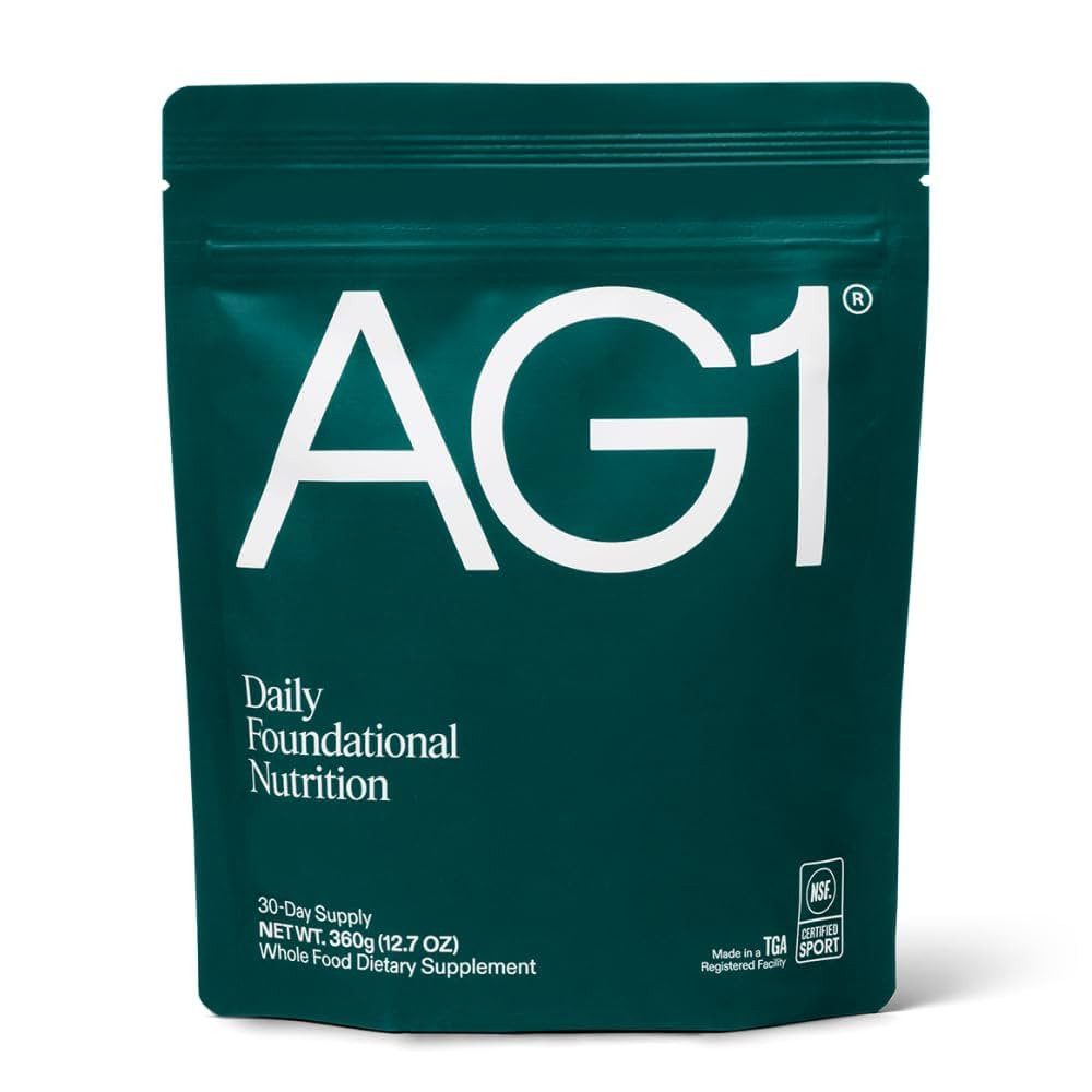 AG1 Greens Powder Refill Pouch – 75 Vitamins, Multivitamin & Probiotic | Gut Health Support | V... | Amazon (US)