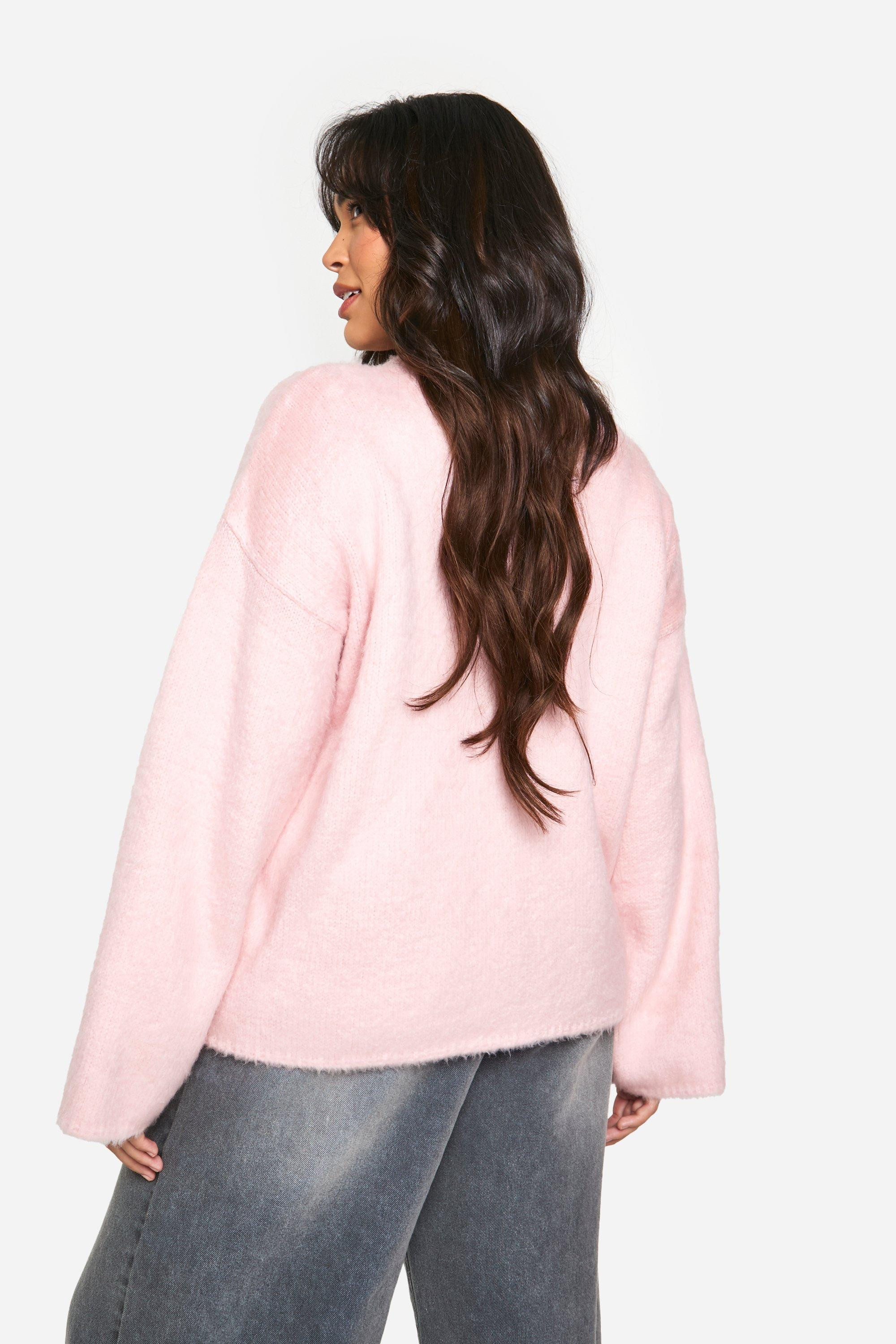 Plus Fluffy Knit Jumper | Boohoo.com (UK & IE)