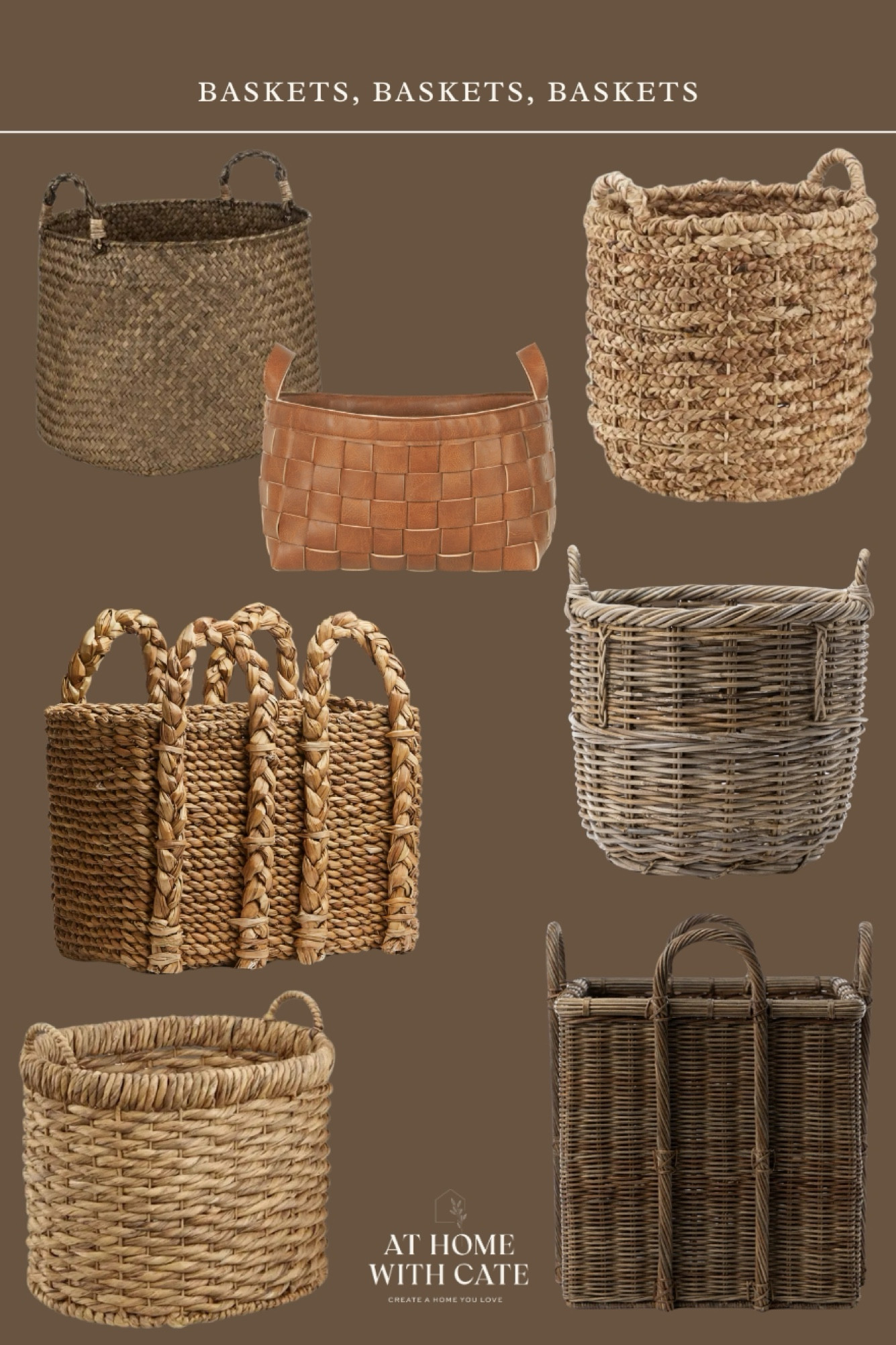 Baskets for storage 