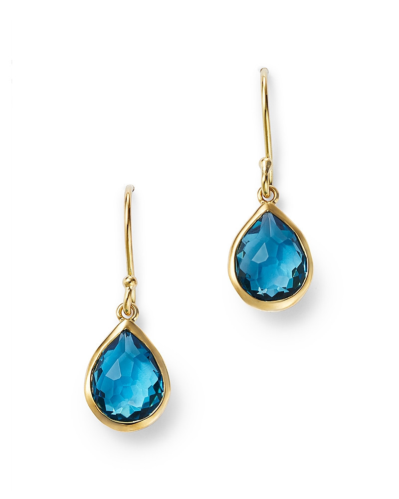 Ippolita 18K Yellow Gold Rock Candy London Blue Topaz Teeny Teardrop Earrings | Bloomingdale's (US)