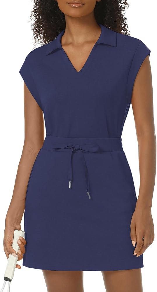 Womens Two Piece Skirt Sets Tennis Outfits Casual Cap Sleeve Lapel Shirt Summer Athletic Sport Sh... | Amazon (US)