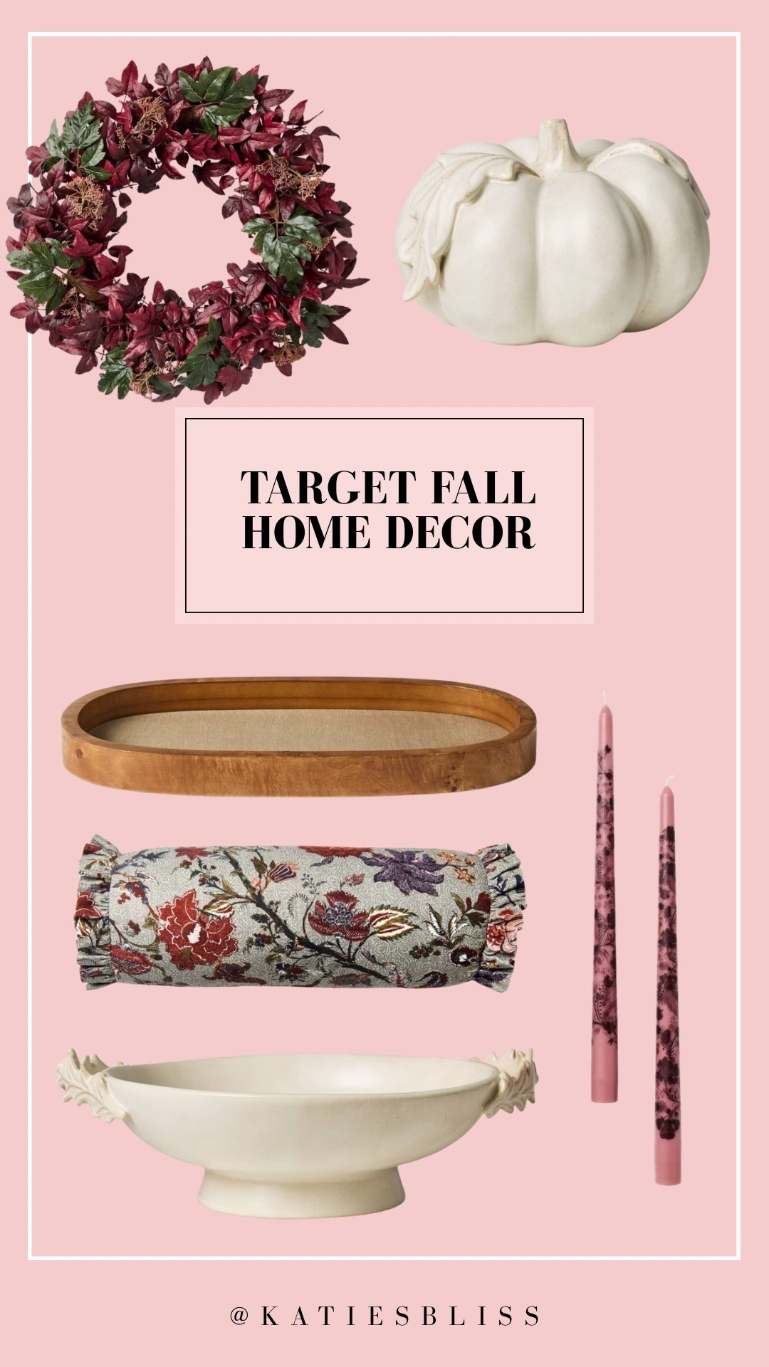 Target fall home decor 🍁

Home. Target. Fall. Autumn. Wreath. Leaves. Pumpkin. Tray. Pillow. Taper candles.

#LTKSeasonal #LTKHome