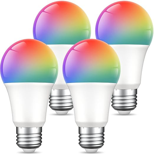 Ghome Smart Light Bulbs, A19 E26 Color Changing Led Bulb Works with Alexa, Google Home, App & Voi... | Amazon (US)