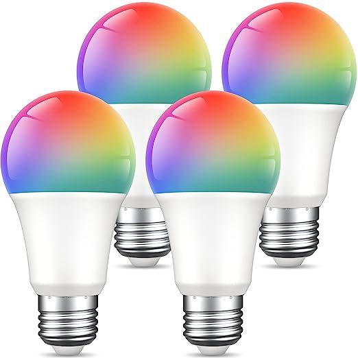Ghome Smart Light Bulbs, A19 E26 Color Changing Led Bulb Works with Alexa, Google Home, App & Voi... | Amazon (US)