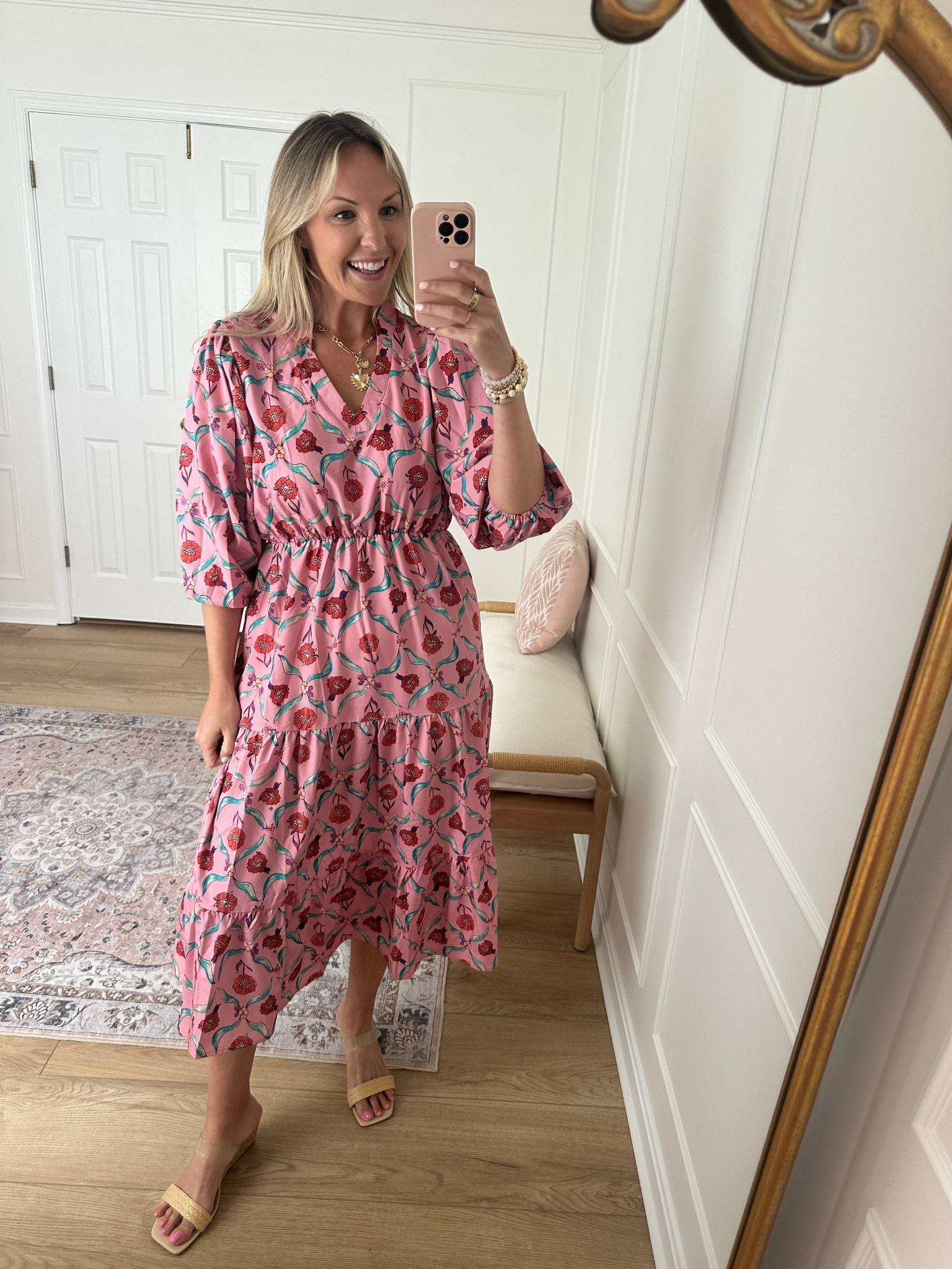 Summer dress with sleeves - maxi dress - vacation outfit - work dress - wearing a med 

#LTKMidsize #LTKStyleTip #LTKWorkwear