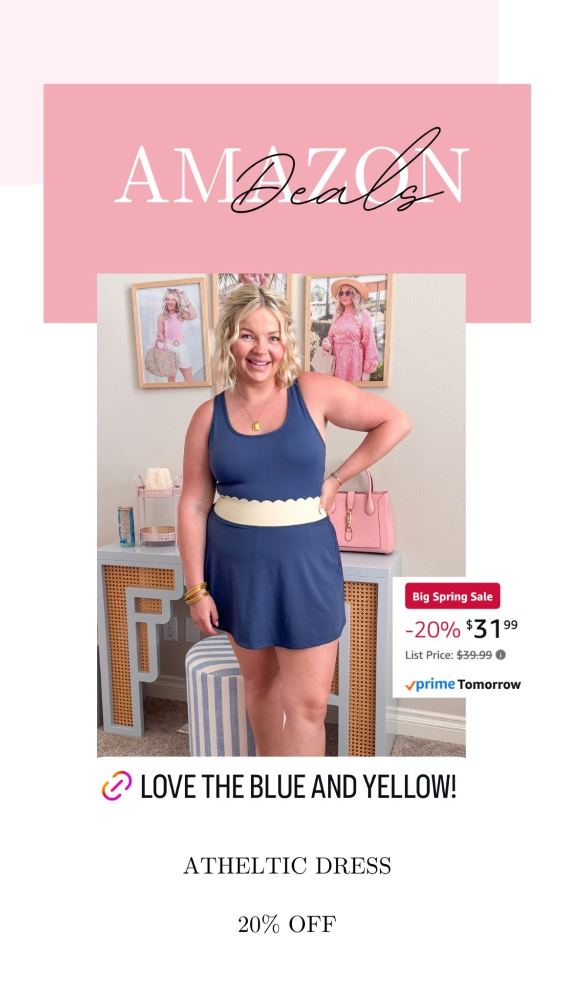 Color block athletic dress on deal!! Comes in  several colors. 

#LTKMidsize #LTKSaleAlert #LTKActive