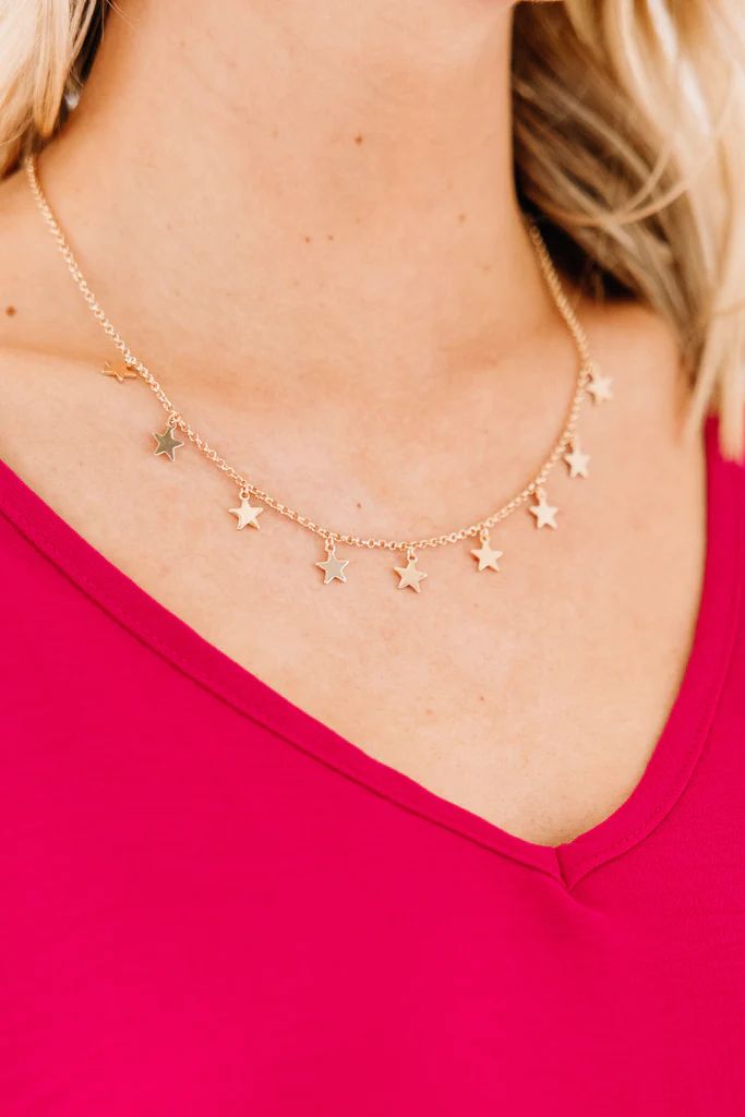 Burst Onto The Scene Gold Star Necklace | The Mint Julep Boutique