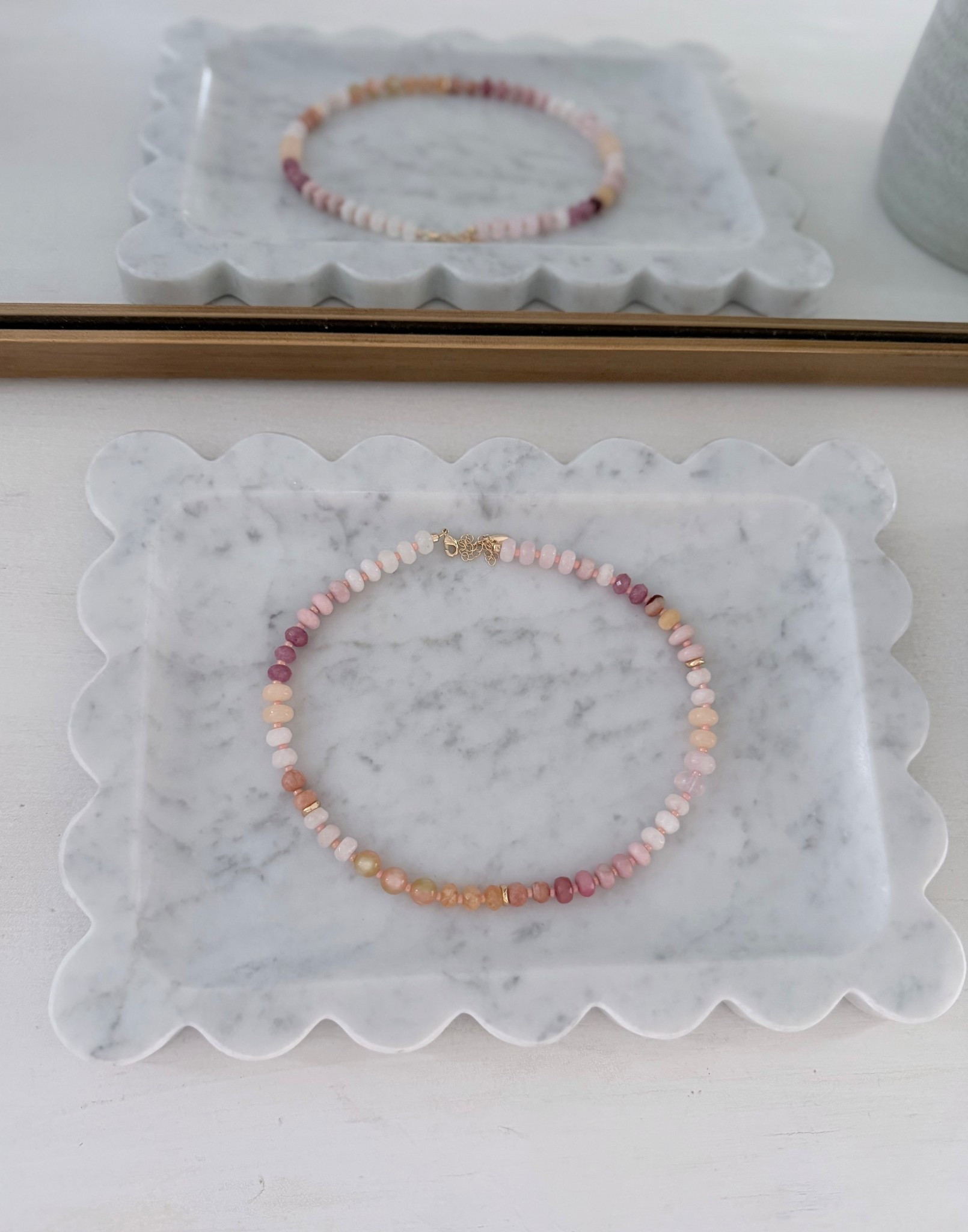 Pink beaded necklace, best seller 

#LTKSeasonal