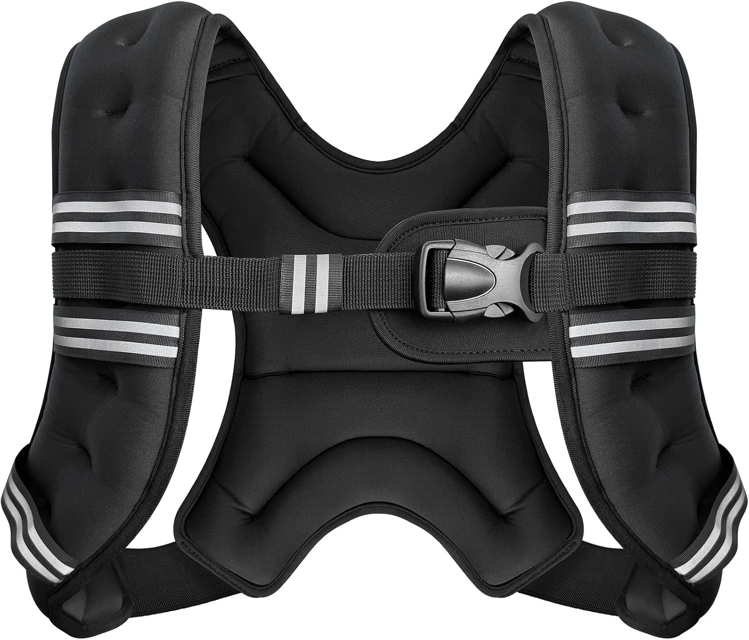 Zeerun Weighted Vest, 6lb/8lb/10lb/12lb/15lb/18lb/20lb/24lb/30lb for Men Women, Reflective Stripe Adjustable Buckle, Comfortable Durable Rucking Vest for Walking Running Strength Training | Amazon (US)