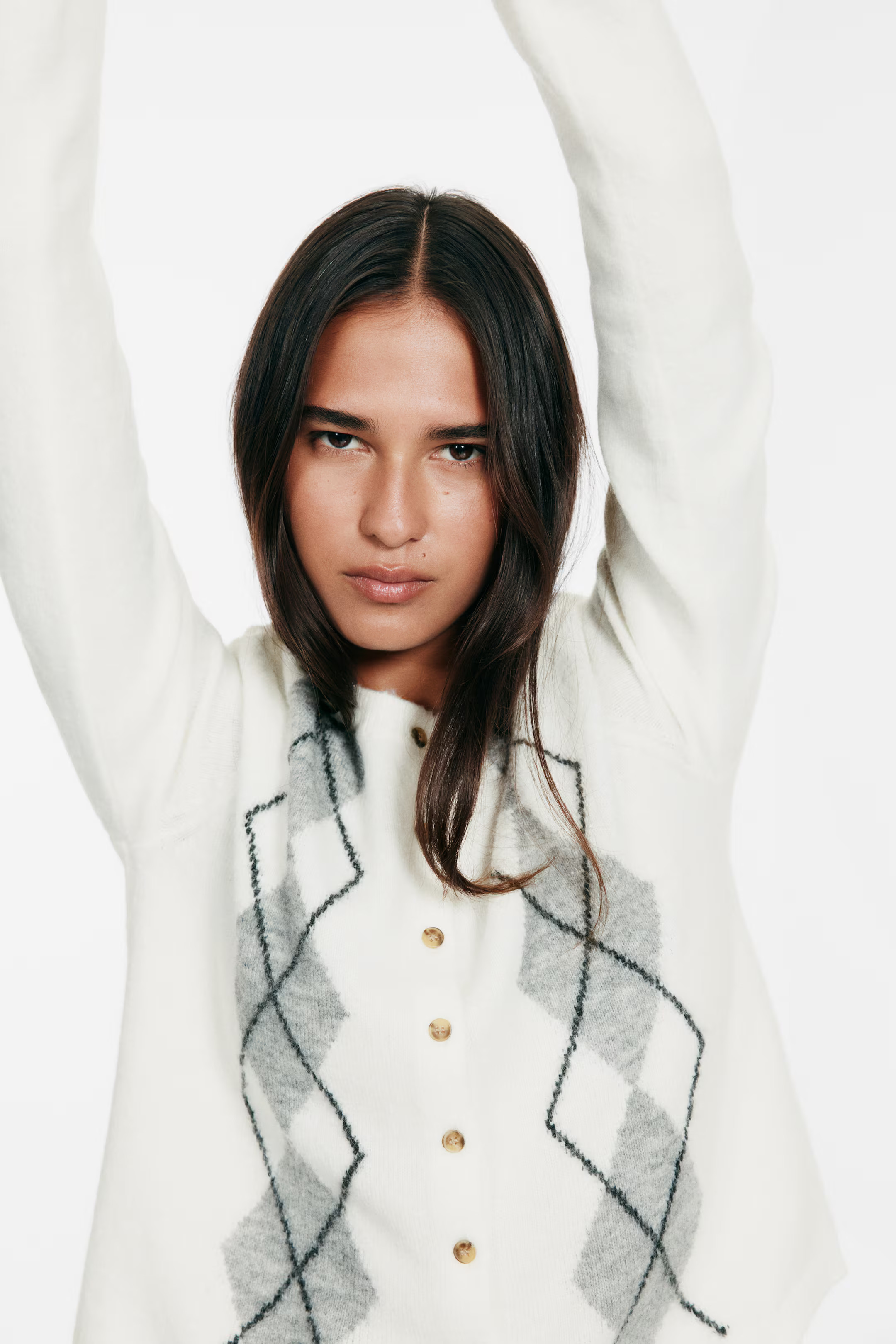 Jacquard-Knit Cardigan | H&M (US + CA)