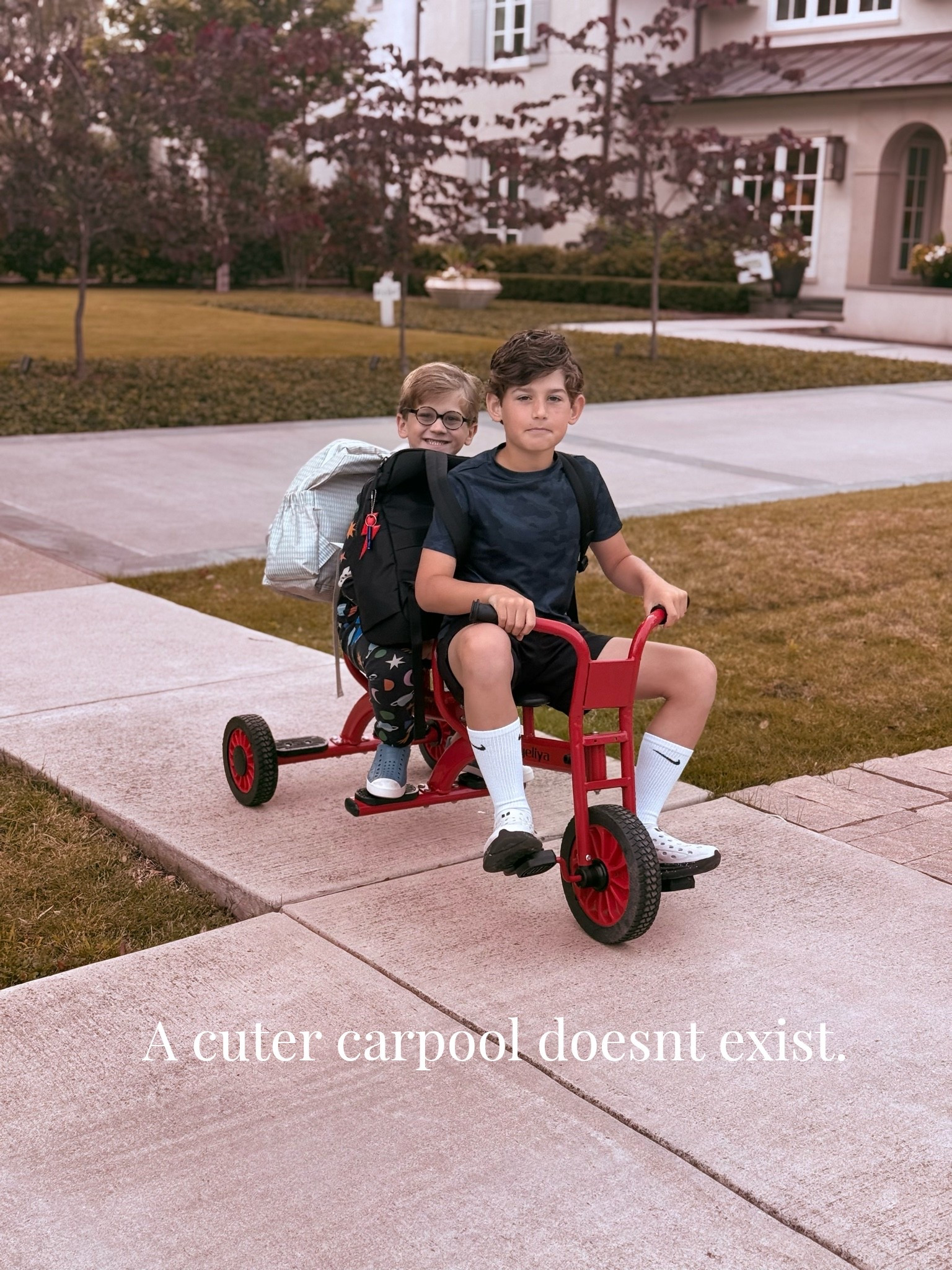 These brothers are BFFs and there isn’t anything cuter.
Boots’ double tricycle fits his age (5 years old) a little better 😂 but what a great toy!

#LTKmomlife #LTKKids