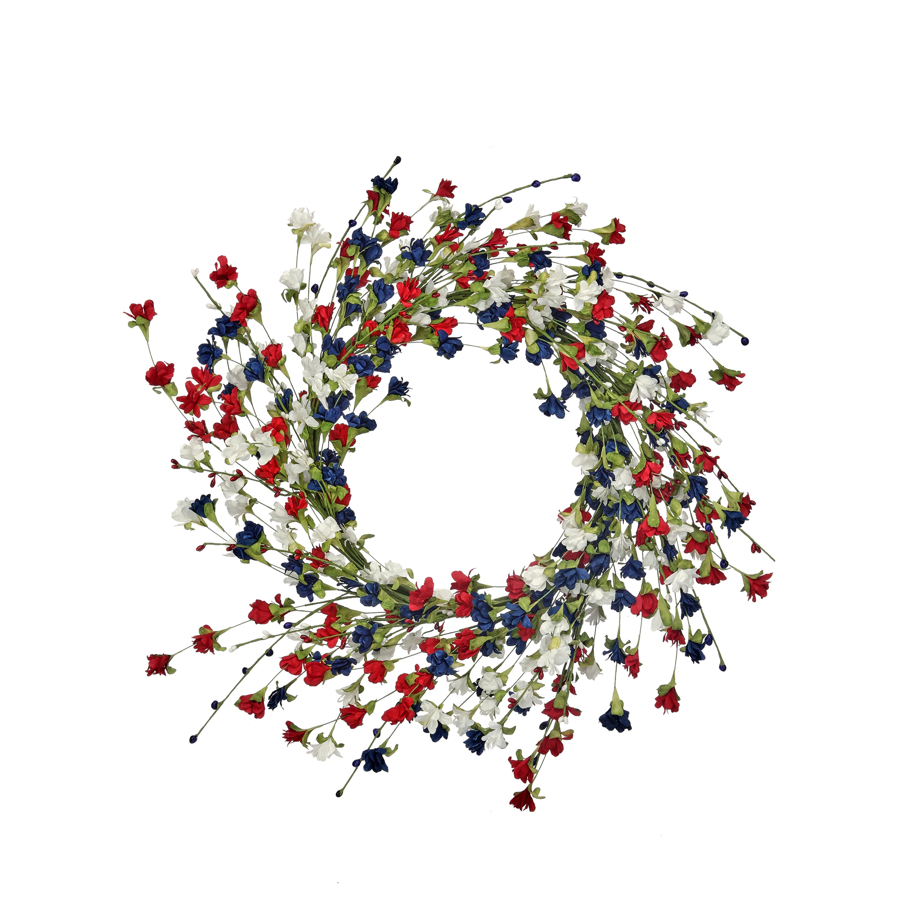 22" Wild Summer Blossom Wreath | Birch Lane