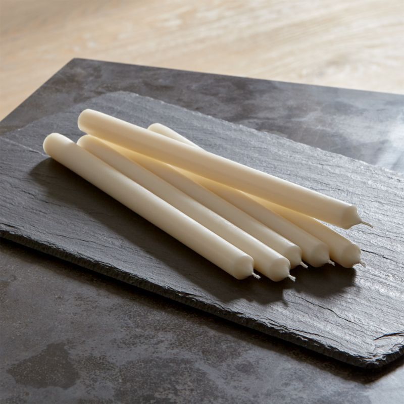 12" Ivory Taper Candles, Set of 6 + Reviews | Crate and Barrel | Crate & Barrel