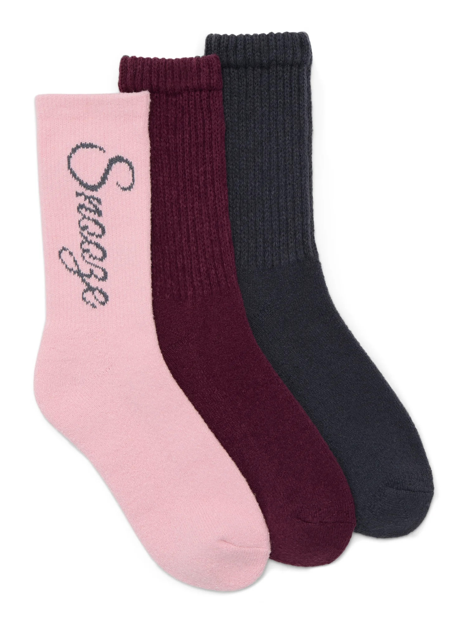 Joyspun Women's Holiday Crew Socks, 3-pack, Fits Shoe Sizes 4-10 | Walmart (US)