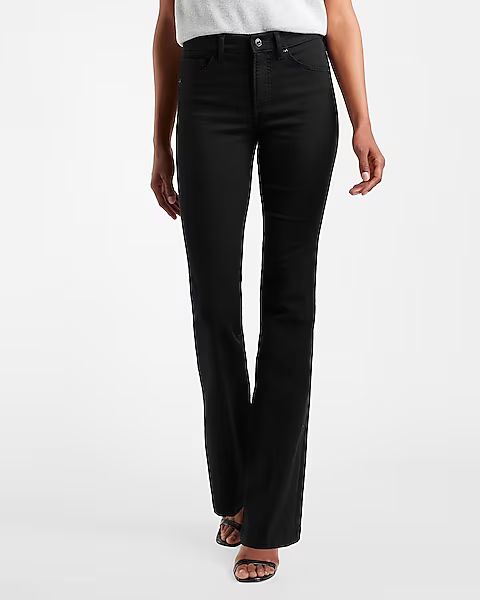 Mid Rise Black Bootcut Jeans | Express