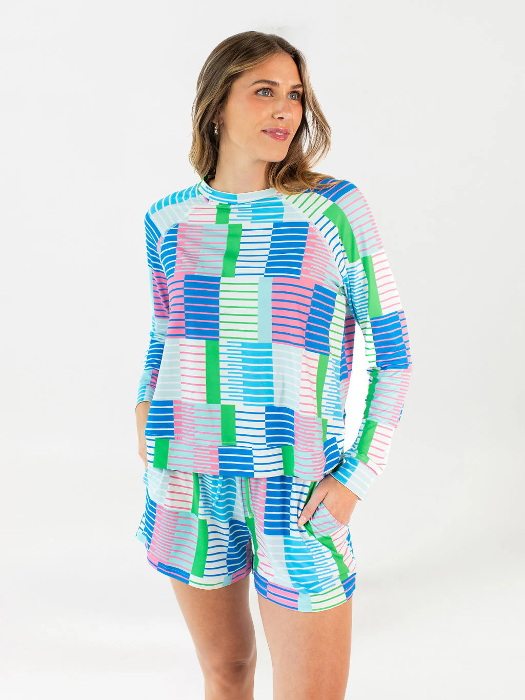 Women's Annie Shorts Set | Yacht Club | Mary Square