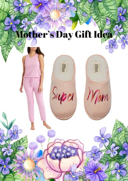 Tank top and pants pajama set with Super Mom Slippers

#LTKFindsUnder50 #LTKGiftGuide #LTKHome