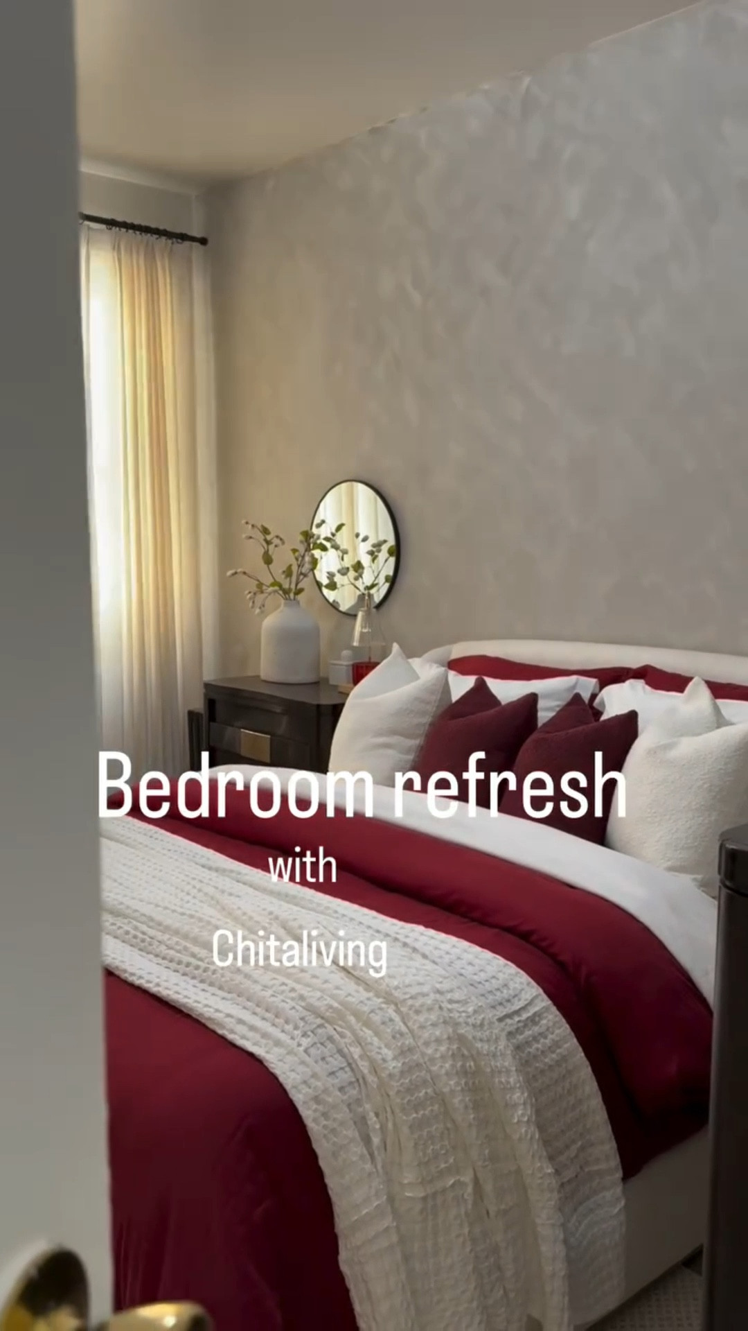 This bed is everything I’ve been dreaming of 🤍
The bouclé upholstered platform bed from CHITA Living brings the perfect balance of modern design, warmth, and comfort to our bedroom.

I love the soft texture, the clean lines, and the solid wood base that gives it a timeless and cozy feel. It instantly elevates the space and makes every night feel extra relaxing.

If you’re looking to refresh your bedroom with a modern, neutral, and inviting look  this is the one.

#MyCHITALife #chitaliving #bed #bedroom #inspiration
