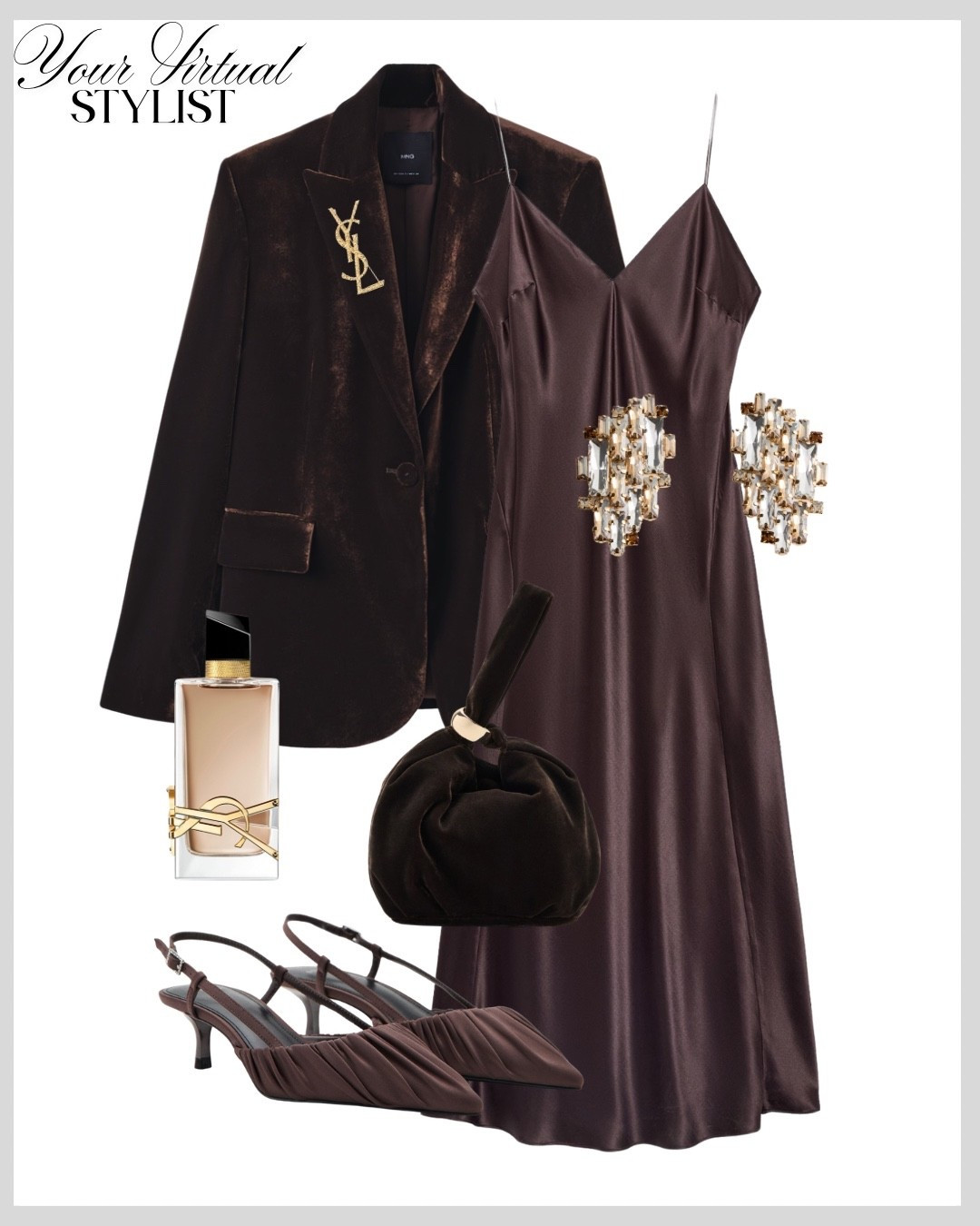 Chic and elegant look with a satin dress🤎🥂

#LTKfestive #LTKdresses #LTKpartywear