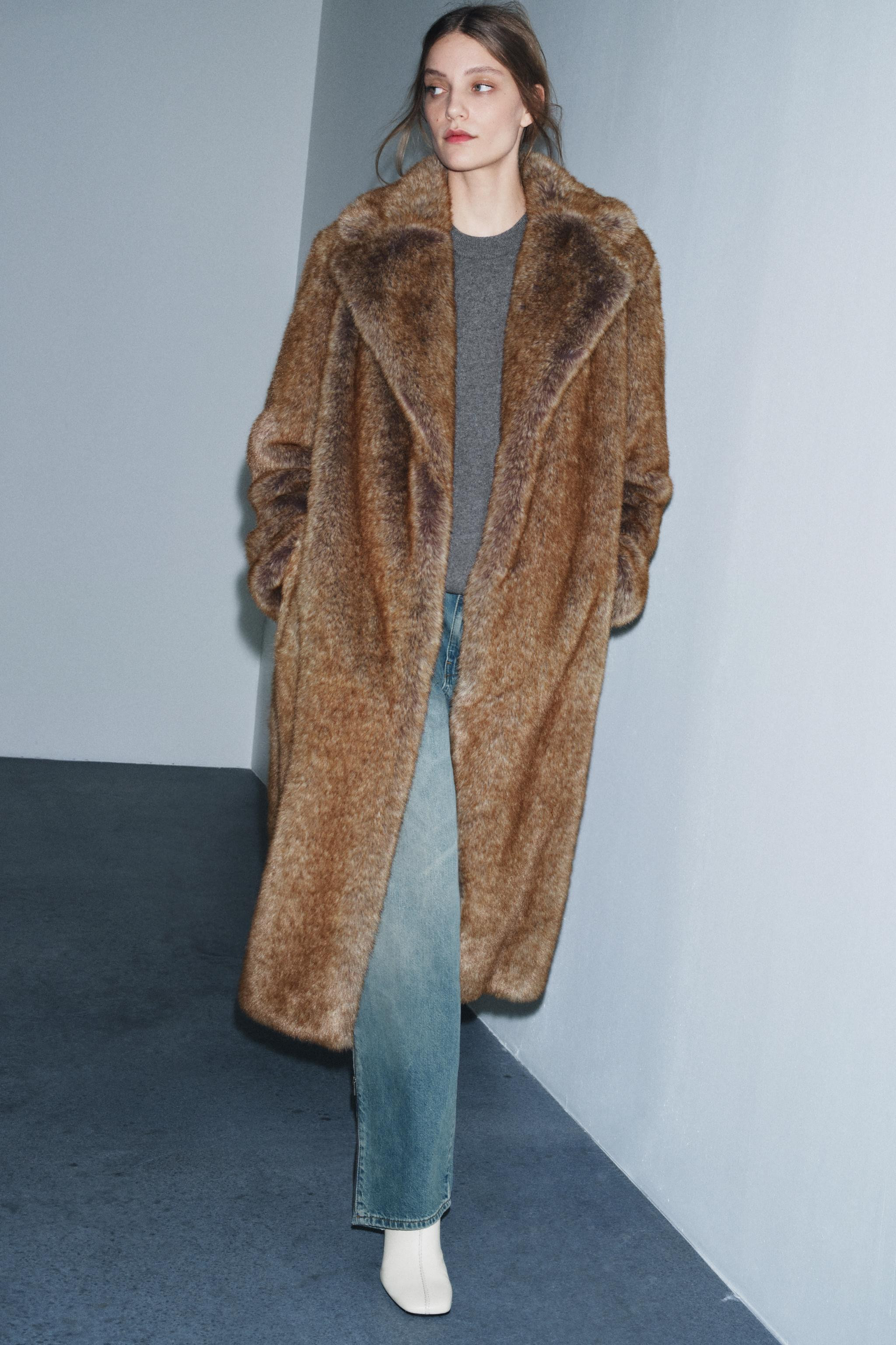 FAUX FUR COAT ZW COLLECTION LIMITED EDITION | Zara UK