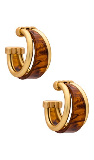 Hoop Earring in Gold | Revolve Clothing (Global)