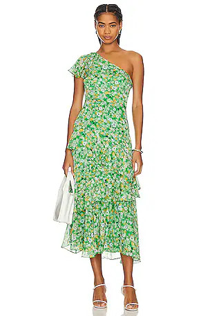 Victoriana Dress in Pink & Red Floral | Revolve Clothing (Global)