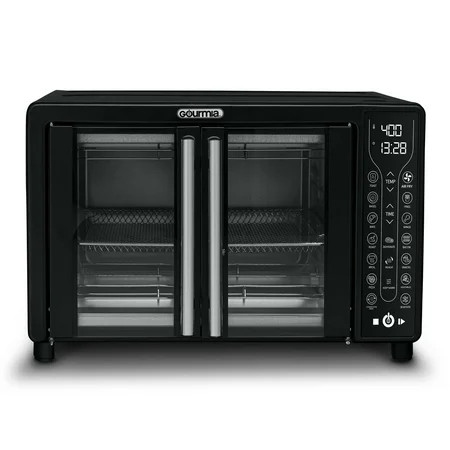 Gourmia 25 Qt Digital French Door Air Fryer Toaster Oven, Black | Walmart (US)