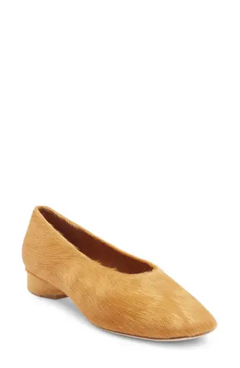 Jeffrey Campbell Trustee Genuine Calf Hair Pump in Natural Long Hair at Nordstrom Rack, Size 5 | Nordstrom Rack