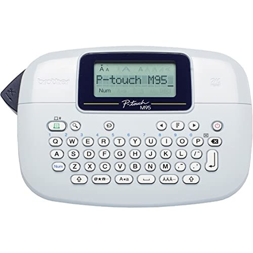 Brother P-Touch Professional Label Maker PTM95 with 9 Type Styles and 8 Deco Patterns for Small Business, Home Office Organization, and Storage Labels - Portable Handheld Design with QWERTY Keyboard | Amazon (US)