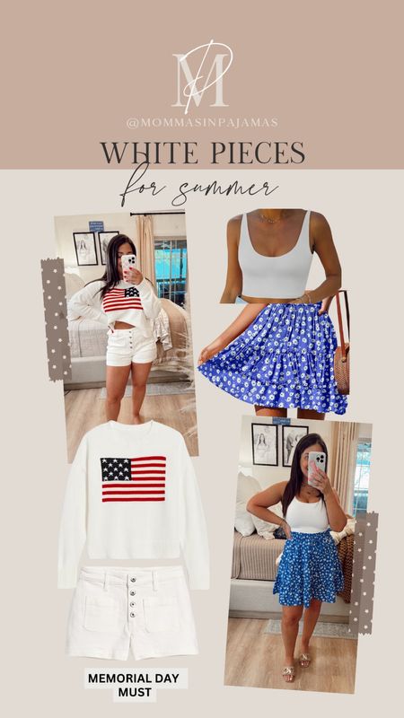 Must have white pieces for summer! Love these for a Memorial Day barbecue or cookout! Memorial Day look, summer look, summer needs

#LTKStyleTip #LTKSeasonal #LTKParties