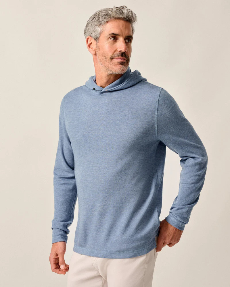 Drayton Merino Cashmere Sweater Hoodie | johnnie O