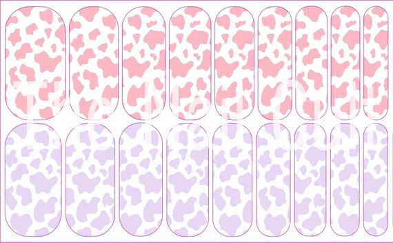 Pastel Pink and Purple Cow Print Animal Print Waterslide | Etsy | Etsy (US)