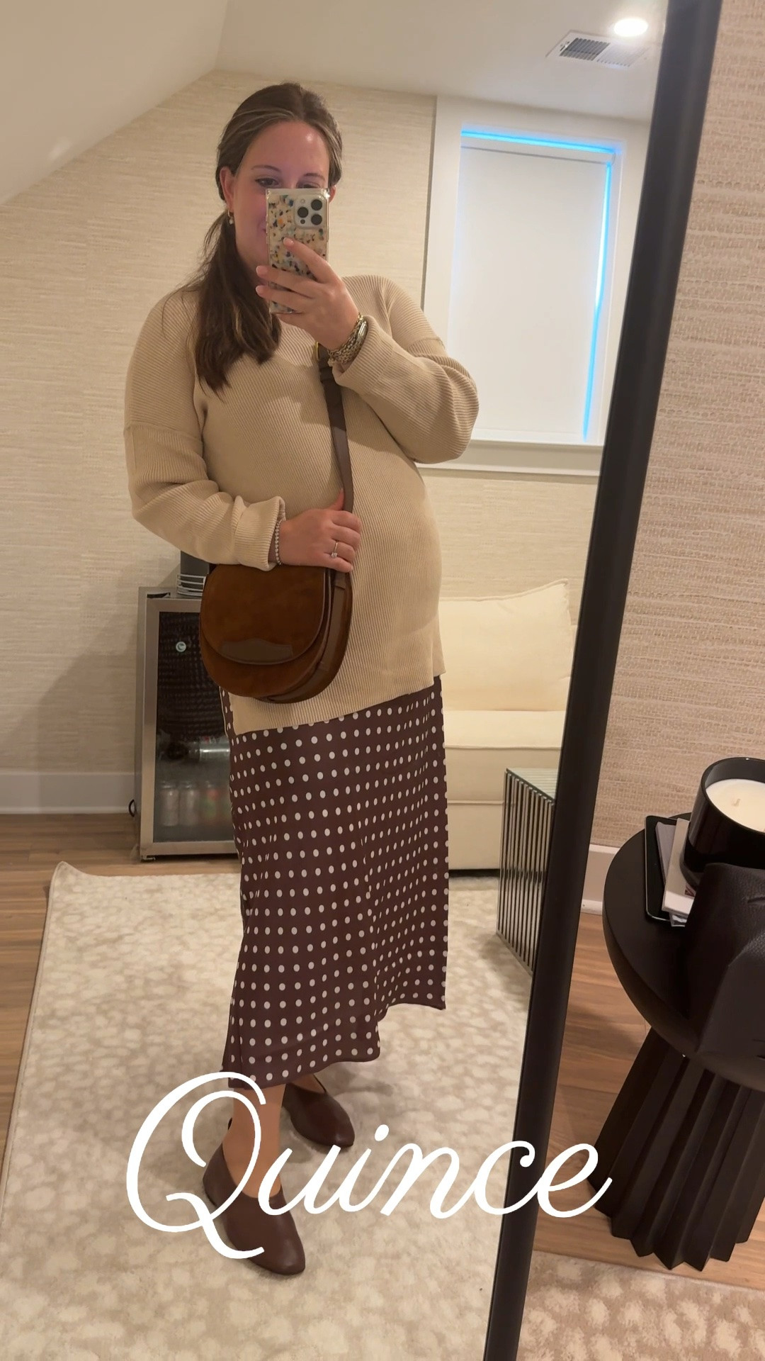 Full look is from @Quince   
I love how Quince is affordable and wearable luxury.
My look is maternity but I’m sharing links to similar options 
that are not maternity as well. Sweater: Size Large (maternity) Dress: Size XL (Maternity) 
#quincepartner

#LTKBump #LTKootd #LTKMidsize