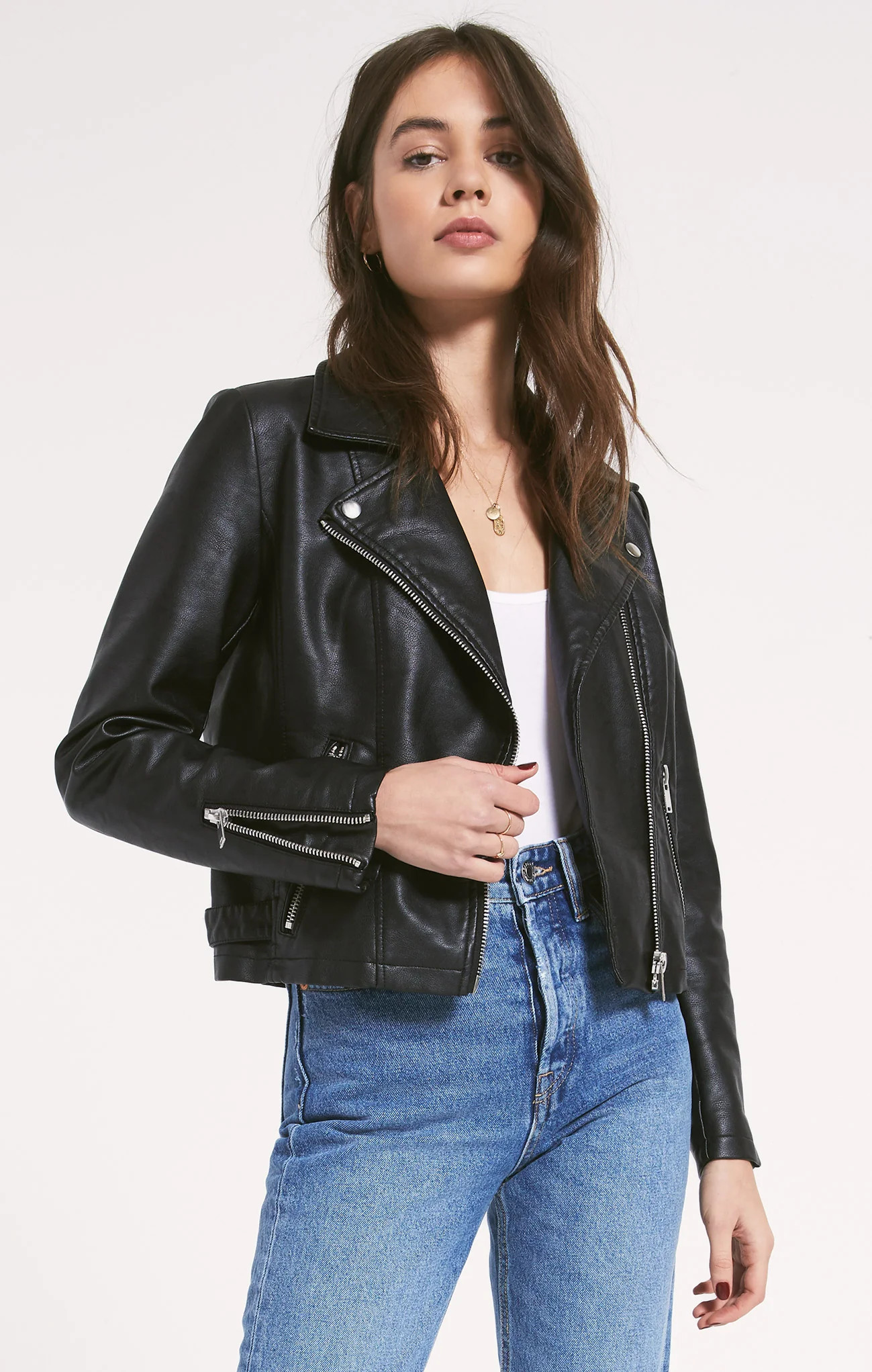 Devin Biker Jacket in Black by Rag Poets | Z Supply