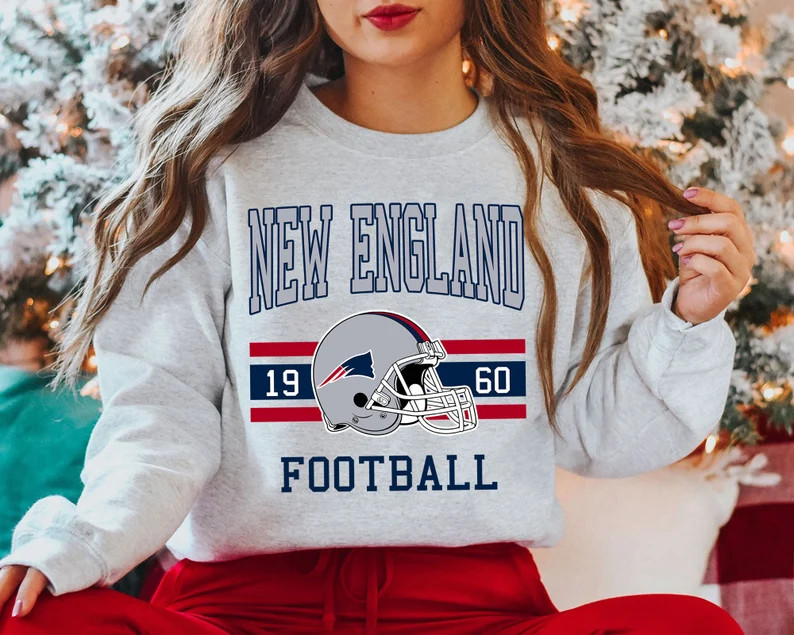 New England Football Sweatshirt, Vintage Retro New England Football Fan Sweatshirt, AFC Fan Shirt... | Etsy (US)