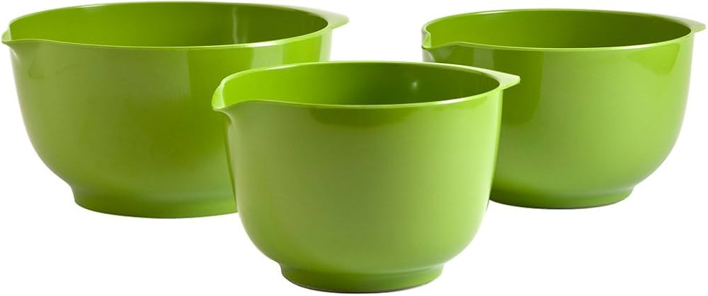 Hutzler Melamine Mixing Bowl Set: 2, 3 and 4 Liters, Lime Green | Amazon (US)