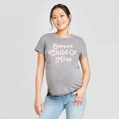 Maternity Short Sleeve Sweet Child of Mine Graphic T-Shirt - Isabel Maternity by Ingrid & Isabel... | Target