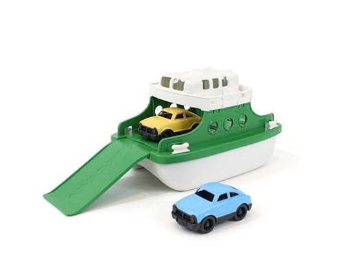 Green Toys Ferry Boat Bathtub Toy, Green/White, 10"X 6.6"x 6.3" | Amazon (US)