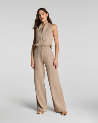 SPANX AirEssentials® Shawl Collar Half Zip Jumpsuit | Spanx