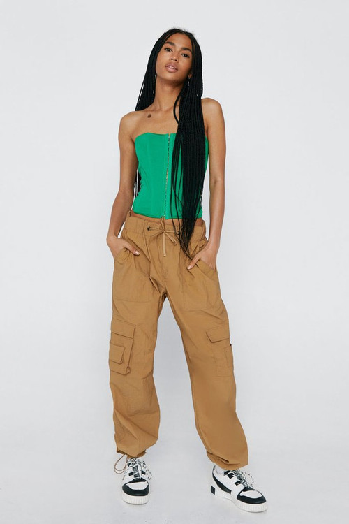 Wide Leg Multi Pocket Cargo Pants | Nasty Gal (US)