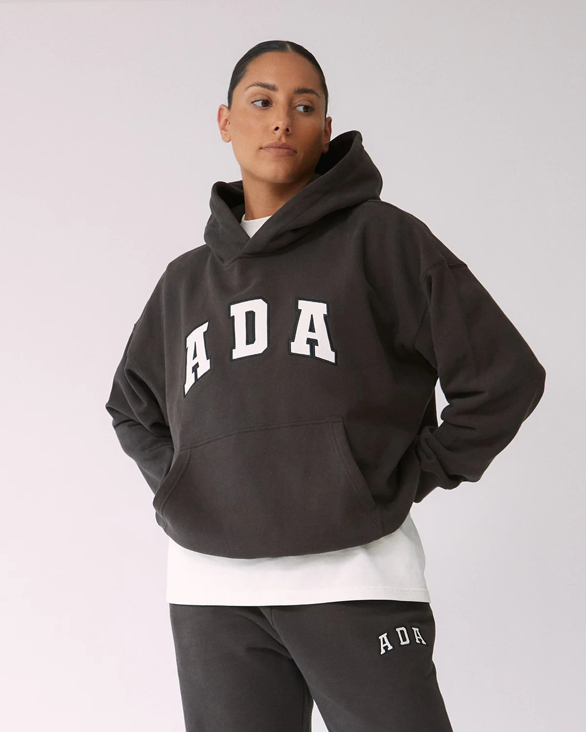 ADA Oversized Hoodie - Coffee Bean | Adanola UK