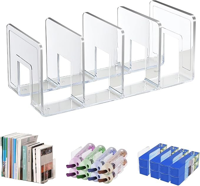 Marte Vanci Clear Acrylic File Sorter, Acrylic Purse Organizer, Sturdy Desk File Organizer Magazi... | Amazon (US)