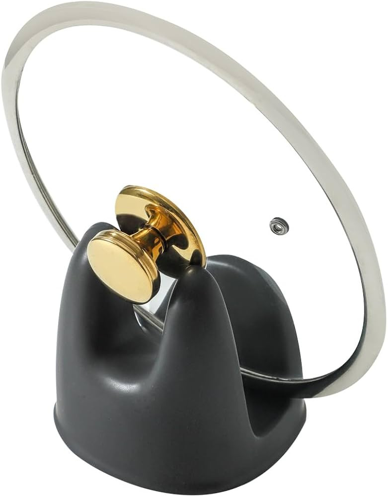 Nihow Pot Lid Holder: Stable Ceramic Pan Lid Holder for Kitchen Counter Decor/Counter top/Stove T... | Amazon (US)