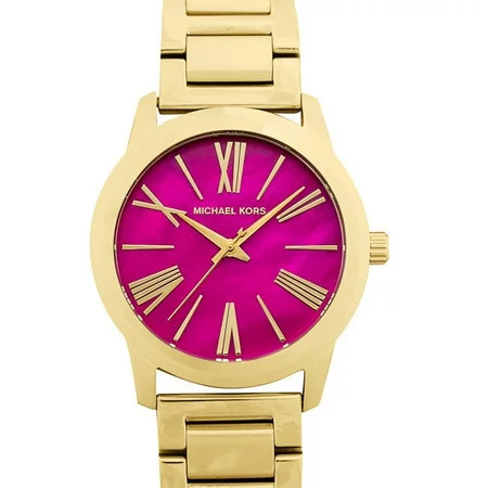 Michael Kors Hartman Quartz Pink Dial Stainless Steel Ladies Watch MK3520 | Walmart (US)